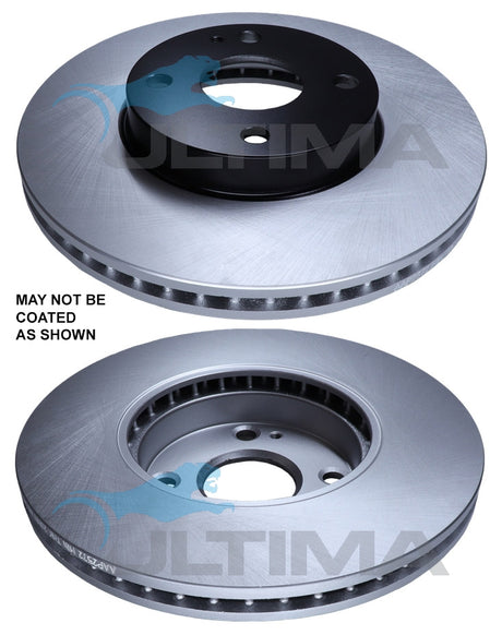 Brake Disc Rotor (F) Fits Mazda 2 DJ 08/2014-On, MX-5 ND 1.5L 08/2015 Geomat + Black Hat AAP2572 - Ultima