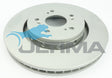 Brake Disc Rotor Front Fits Honda CRV RM1, RM4 10/2012 GEOMAT COATED AAP2618 - Ultima