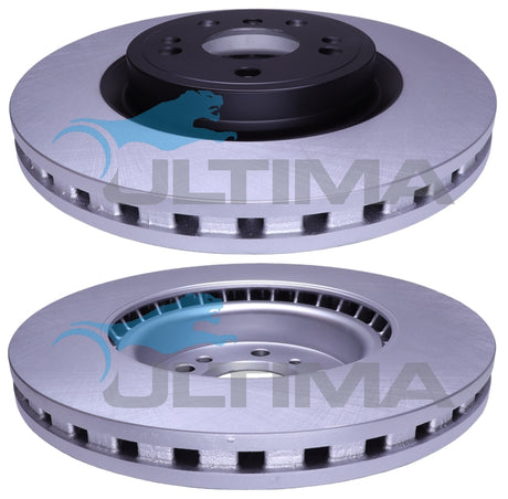 Brake Disc Rotor Front Fits Mercedes W166 ML/GLE 330mm Non-AMG Spec GEOMAT BLK HAT AAP2648 - Ultima