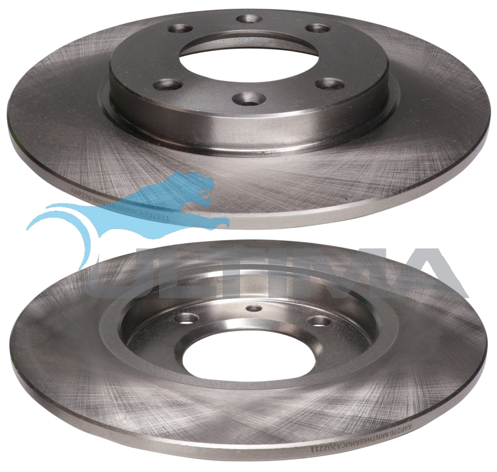 Brake Disc Rotor Rear Fits Peugeot 206, 306 Geomet Coated AAP276 - Ultima