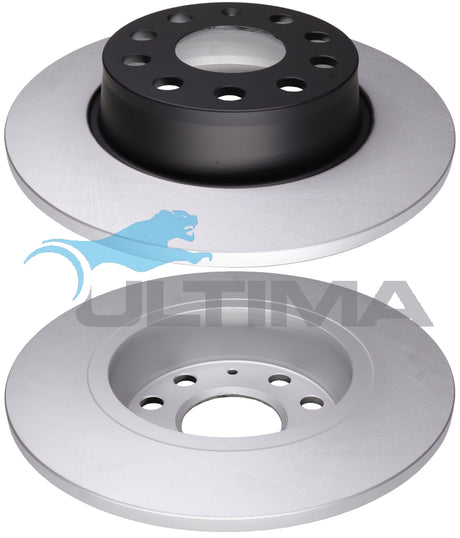 Brake Disc Rotor (Rear) Fits VW Golf MK7 2013-On 272mm OD Geomet Coated AAP2814 - Ultima