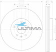 Brake Disc Rotor Front Fits Audi A4 B8 / A5 8T / Q5 8R Geomet Coated AAP2822 - Ultima
