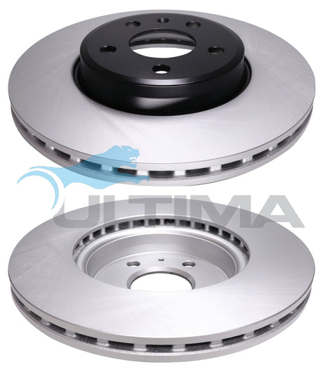 Brake Disc Rotor (Front) Fits Audi A4 A5 08-16 B8 8T 314mm OD Geomet Coated AAP2824 - Ultima