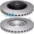 Brake Disc Rotor (Front) Fits Audi 3 Petrol 12/13-11/16 VW Golf 2013 On 340mm OD Geomet Coated AAP2830 - Ultima