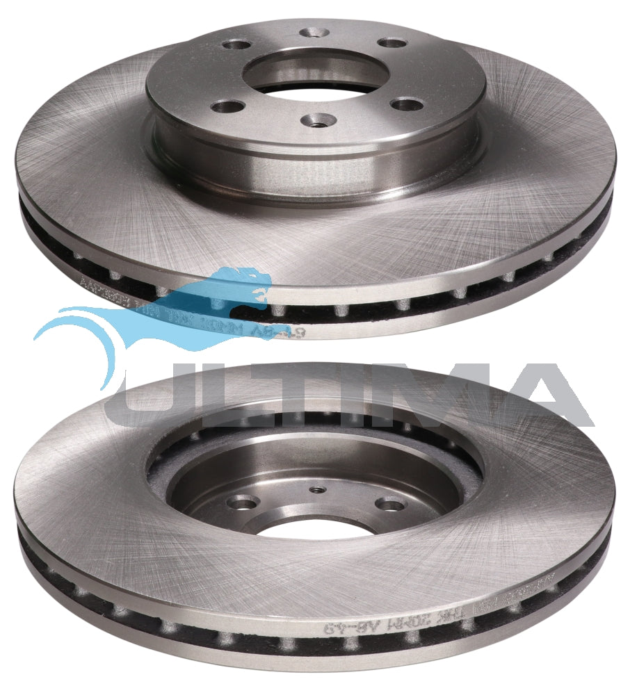 Brake Disc Rotor (Front) Fits Kia Rio 1.6L 05-On 256mm OD AAP2893 - Ultima