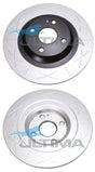 Rear Uni-Slotted Brake Disc Rotor Fits Mazda ND MX5 AAP2965S - Ultima
