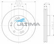 Brake Disc Rotor Front Fits Magna TR, TS AAP421 - Ultima