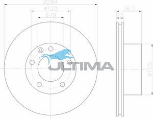 Brake Disc Rotor Front Fits BMW 525e, 528i AAP675 - Ultima