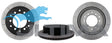 Brake Disc Rotor Rear (Uni-Slotted) Fits Prado 95, 120 Series AAP793S - Ultima