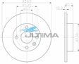 Brake Disc Rotor (R) Fits Barina XC AAP849 - Ultima