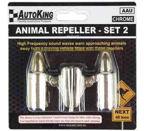 Animal Repeller Chrome 2 Pieces - AUTOKING | Universal Auto Spares