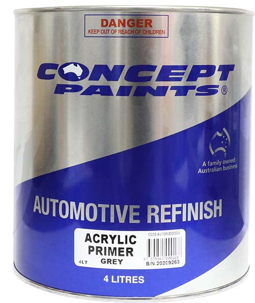 Acrylic Primer Grey Surfacer Concept 1L, 4L - Concept Paints