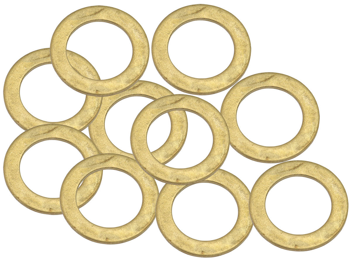 Brass Crush Washer Metric M12 12mm ID Suit M12 Thread 10 Pac AF181-12 - Aeroflow