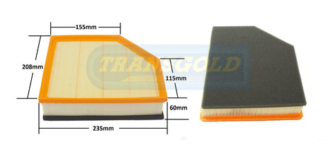 Air Filter (WA5200) Volvo S80 / V70 /xC60 /xC70 AF1813 - Transgold | Universal Auto Spares