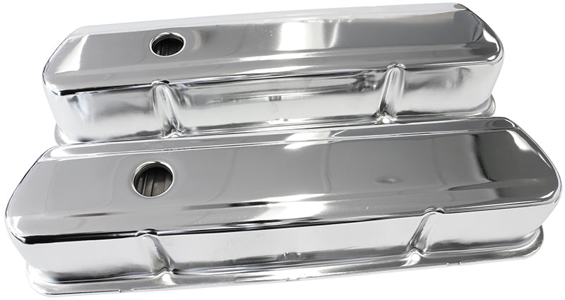 Steel Valve Covers, 253 308 Tall, Chrome Without Logo AF1821-5054 - Aeroflow
