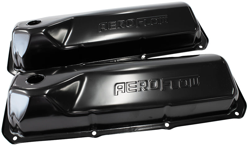 302 351C Ford Steel Valve Covers Black With Af Logo AF1822-5001 - Aeroflow