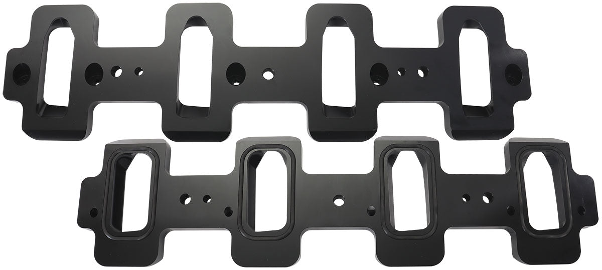 GM LS Intake Adapter Cathedralto Rectangle Head, LSA Charger AF1850-1009 - Aeroflow