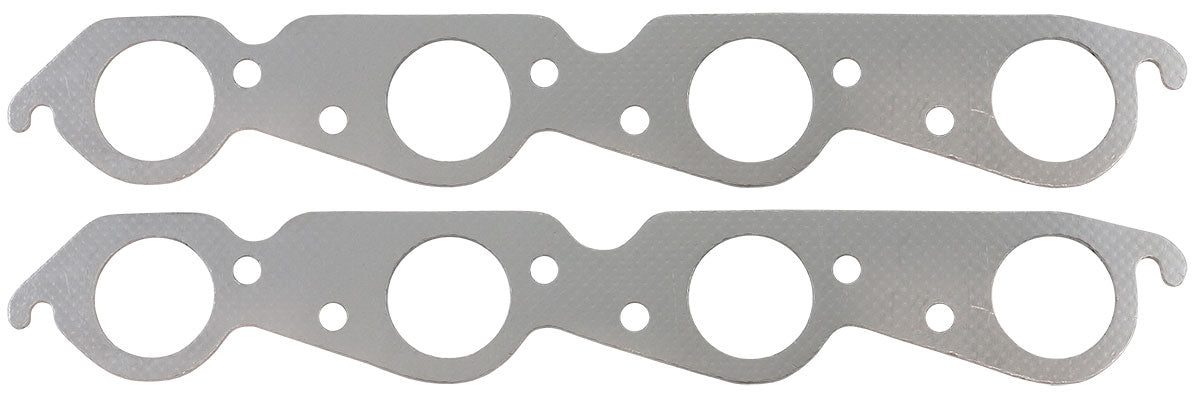 BBC Exhaust Gasket 1.99 x 1.99 Steel Round Big Block Chev 454 Pair - AF1856-1412-1 AF1854-1412-1 - Aeroflow