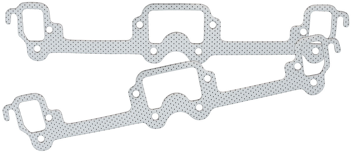 SB Chrysler Exhaust Gaskets 1.25 x 1.75 Small Block 318 Pair - AF1856-1912 AF1854-1912 - Aeroflow