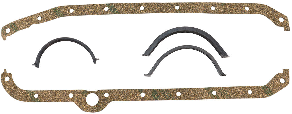 SBC Oil Pan Gasket Cork R/H Dipstick Small Block Chev 350 - AF1854-1207-1 AF1856-1207-1 - Aeroflow