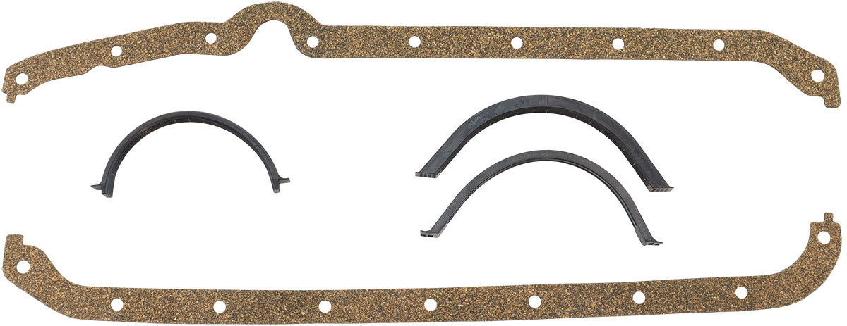 SBC Oil Pan Gasket Cork L/H Dipstick Small Block Chev 350 - AF1854-1207 AF1856-1207 - Aeroflow