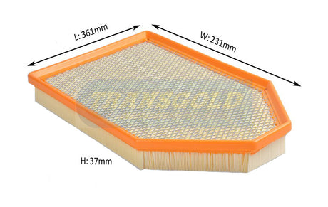 Air Filter (WA5396) Chrysler 300 (LX) 3.6L/6.4L Petrol 07/12-on AF1897 - Transgold | Universal Auto Spares