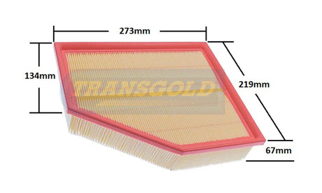 Air Filter (A2035) BMW 5/7/X Series Petrol / Hybrid 17-on AF2035 - Transgold | Universal Auto Spares