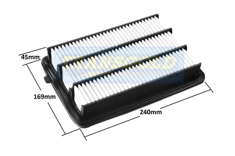 Air Filter (A2043) Honda Civic Type Rear 18-on AF2043 - Transgold | Universal Auto Spares