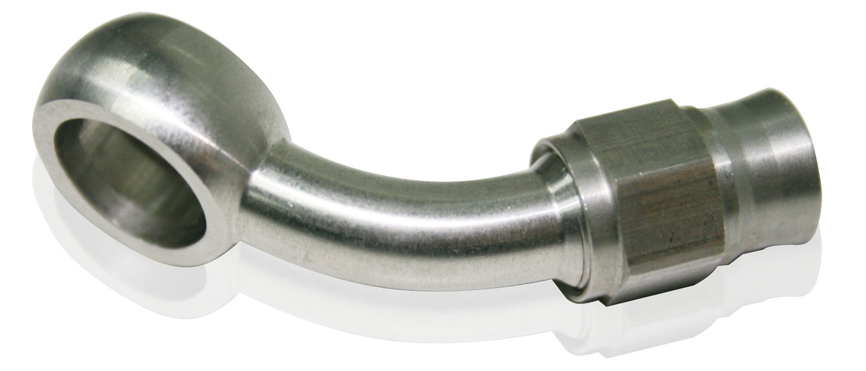 -3AN 45 Deg Banjo 10mm 3/8 Stainless Suit Teflon AF208-03 - Aeroflow