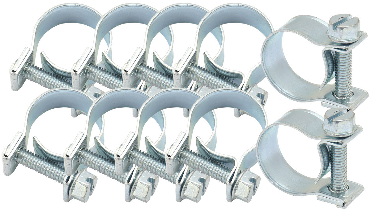 9-11mm EFI Hose Clamp - 1/4" 10 Pieces Per Pack AF26-0911 - Aeroflow