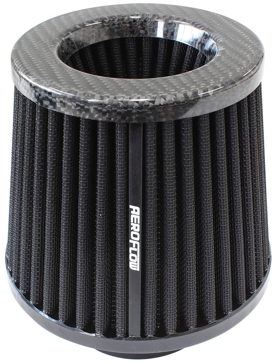 3" Carbon Inverted Tapered 5.25-6 O.D, 5 High Black AF2911-3003 - Aeroflow