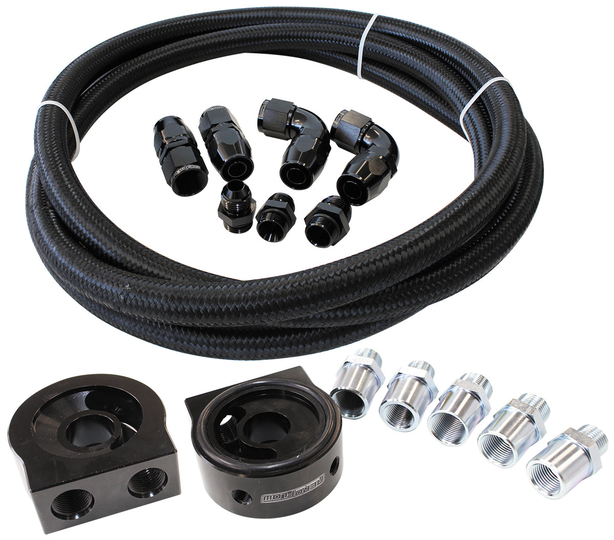 Universal Oil Cooler Line Kit 3/4-", 13/16", M18, M20 And M22 AF30-4000 - Aeroflow
