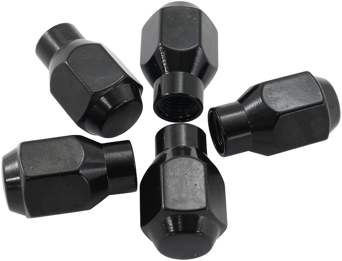 M12 x 1.50mm Conical Et Closedwheel Nuts Black (5) AF3026-4000 - Aeroflow