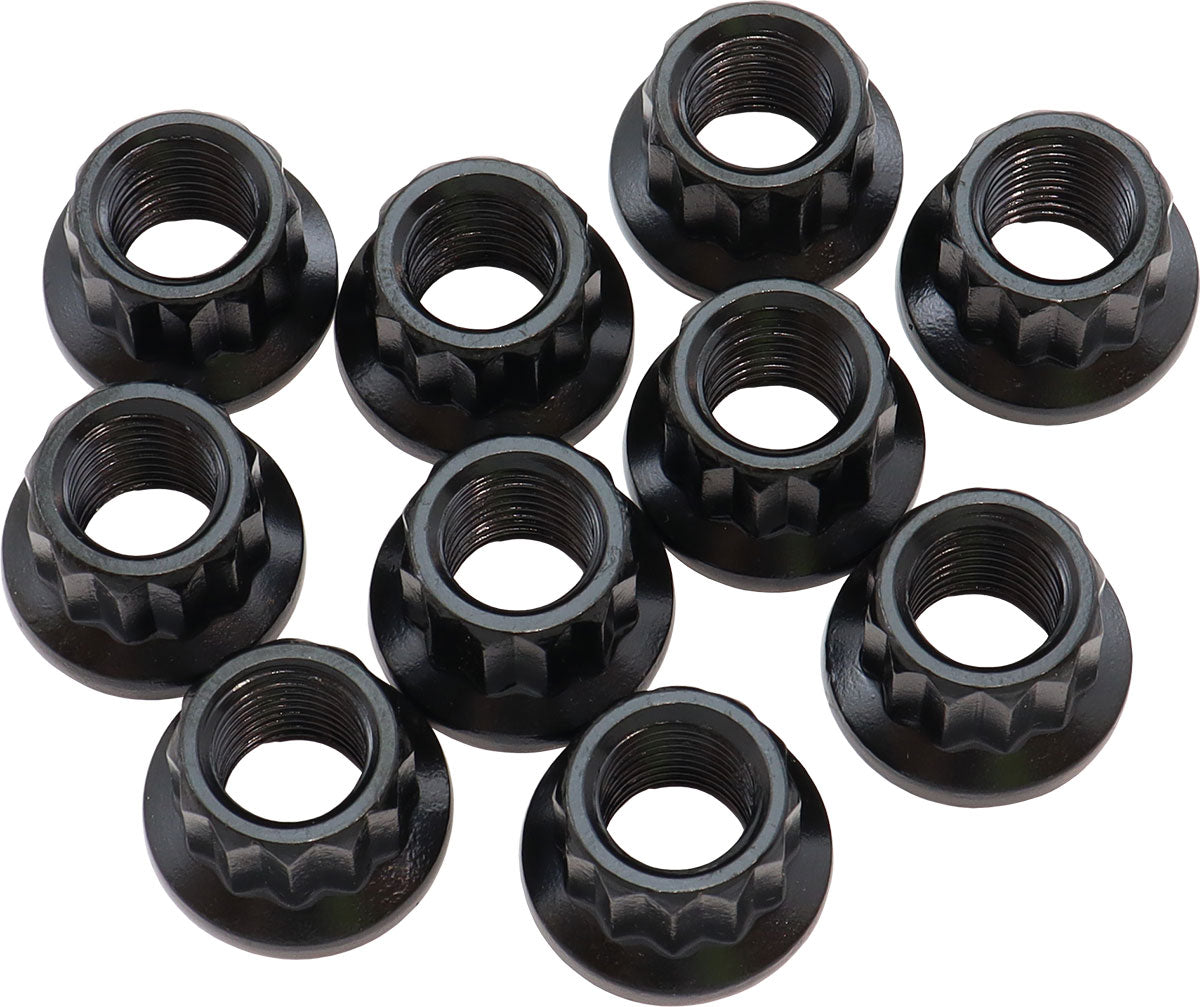 M11 x 1.25 Nut 20.8mm Head 14m10 Pack M11 x 1.25 12 Point Head 8740 AF34-05-0010 - Aeroflow