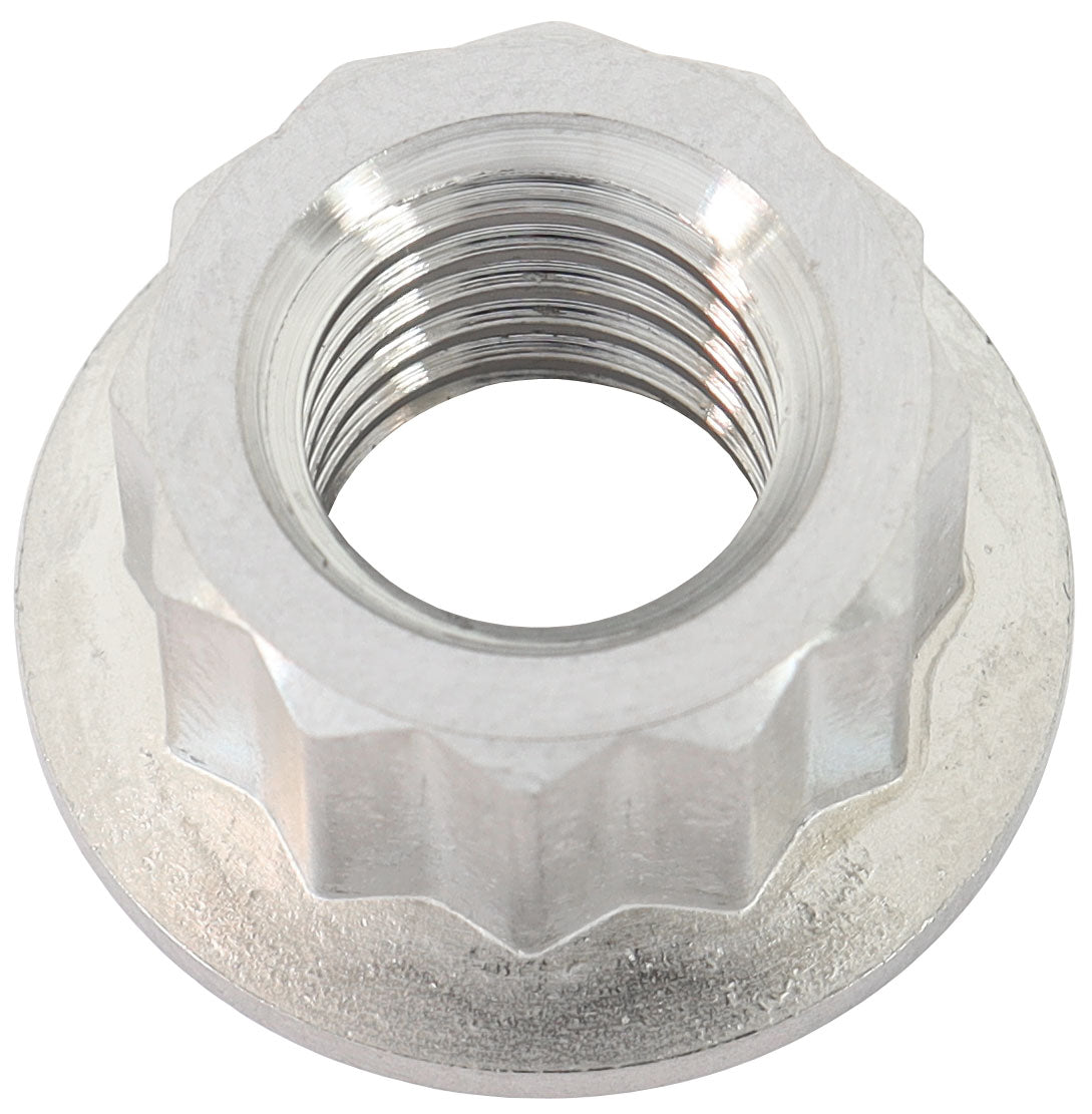 M10 x 1.50mm Titanium Nut 12 Point Single M10 x 1.50 AF3504-0010 - Aeroflow