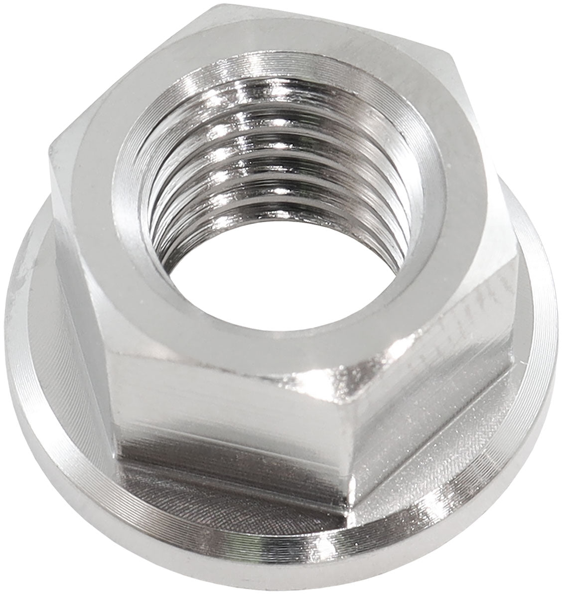 M10 x 1.50mm Titanium Hex Nut 6 Point Single M10 x 1.50 AF3504-0020 - Aeroflow
