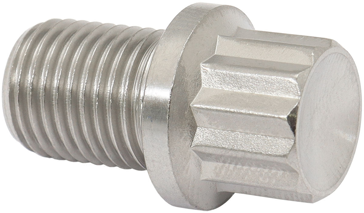 M12 x 1.25 Titanium Bolt 15mm UHL12 Point Single M12 x 1.25mm AF3505-0590 - Aeroflow
