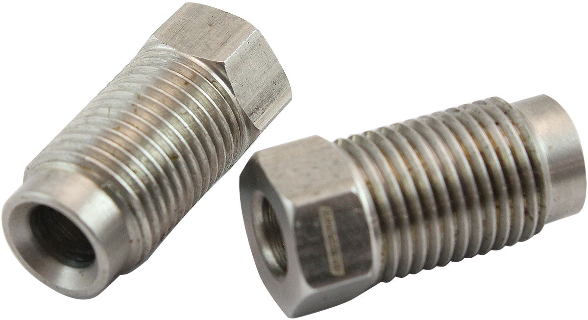 S/S Inverted Flare Tube Nut Long 3/16" Hard Line M10 x 1.0mm AF366L - Aeroflow