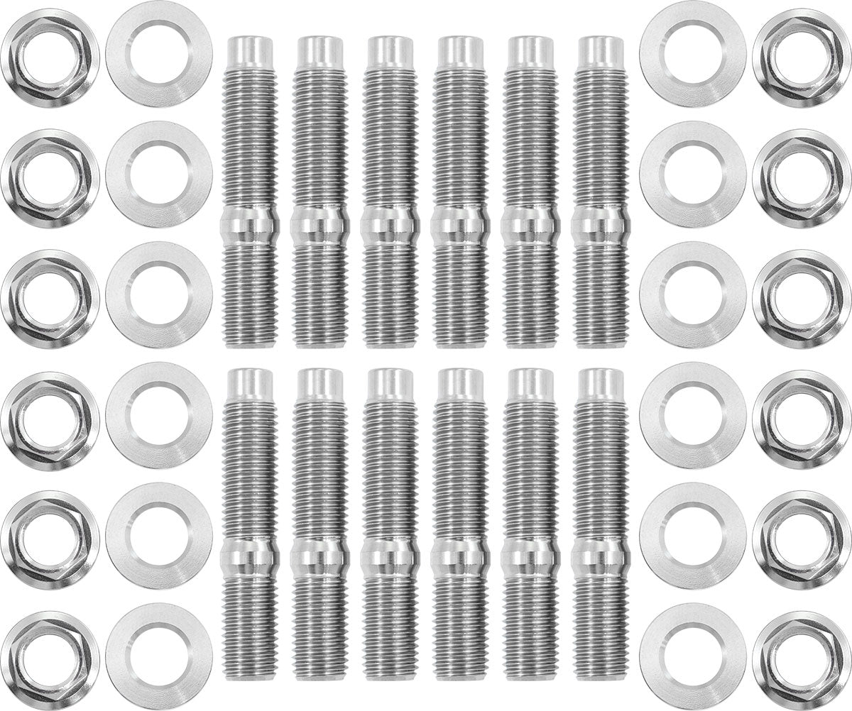 Ford Falcon Header Stud Kit Titanium 6 Poin Hex Head Barraturbo Exhaust AF3699-1401 - Aeroflow