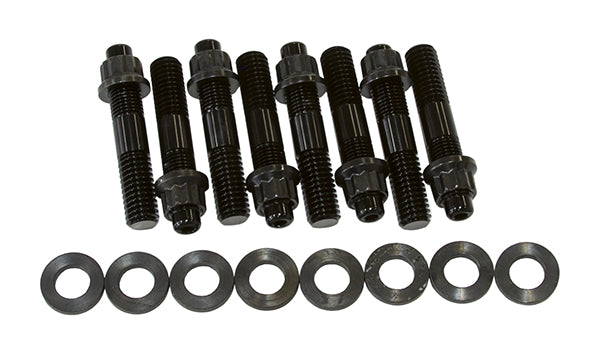 Blower Stud Kit Black Studs Black Finish 2.5" OAL AF37-0602BLK - Aeroflow