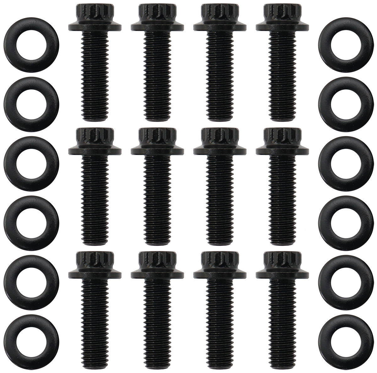 GM LS Header Bolts Standard Pack 12 M8 0.984" UHL 25mm AF37-1012 - Aeroflow