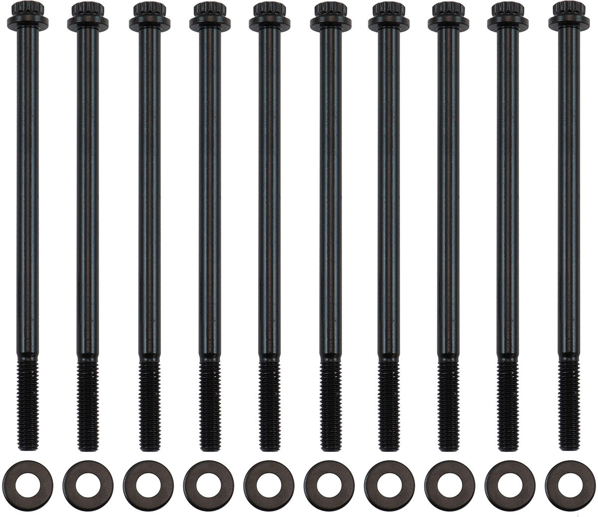 GM LS Intake Bolts Black 12 Point Head M6 Pack Of 10 AF37-1220 - Aeroflow