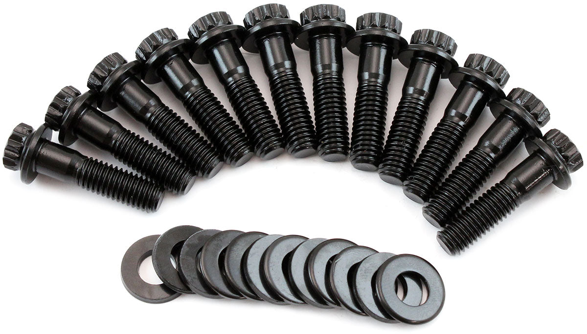 GM LS Intake Valley Plate Bolt Kit 12 Point Head Pack Of 10 AF37-1221 - Aeroflow