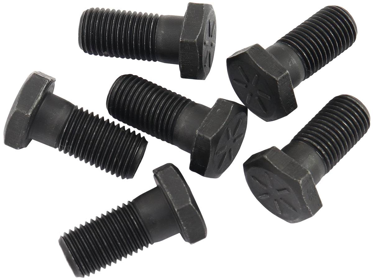 Flywheel Bolts 7/16-20 1" UHL Chev Ford Pack Of 6 AF37-1300 - Aeroflow