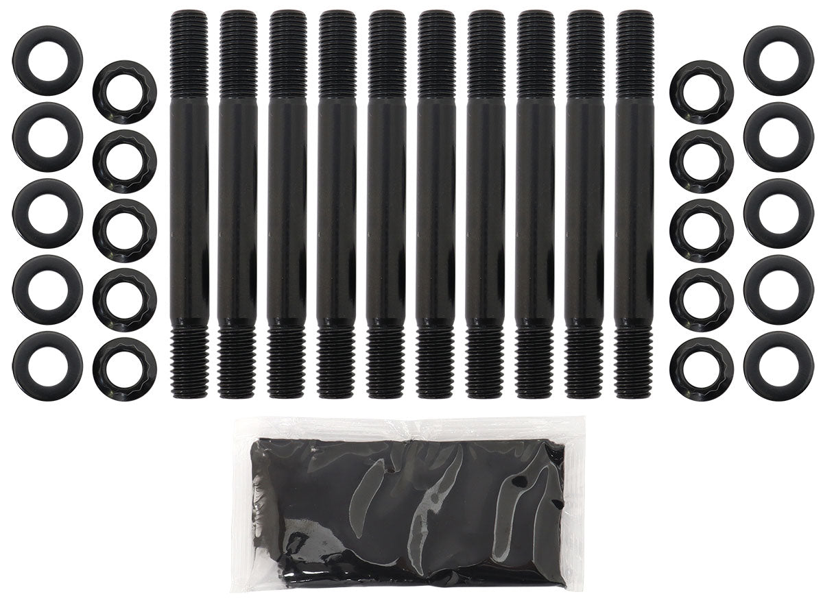 Small Block Chev Main Stud Kit 2 Bolt Large Journal SBC AF37-2200 - Aeroflow