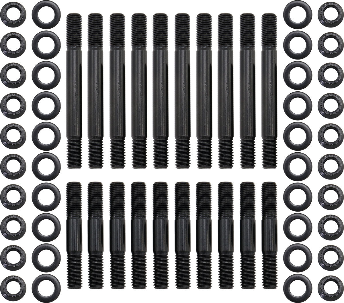 Small Block Chev Main Stud Kit 4 Bolt Large Journal SBC AF37-2202 - Aeroflow