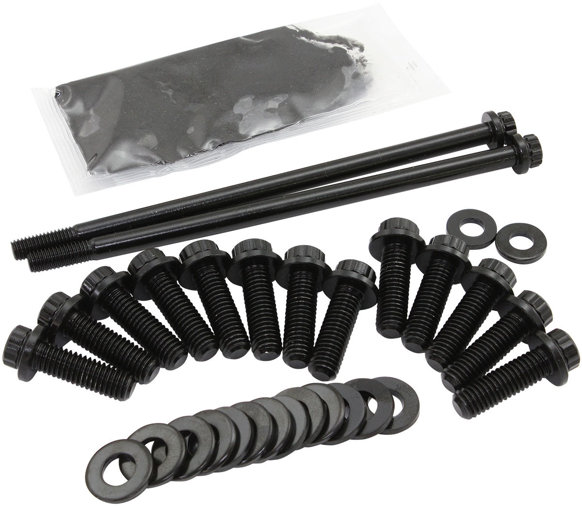 GM LS Oil Pan Bolt Kit 12 Point Black LS1 LS2 LS3 AF37-2355 - Aeroflow