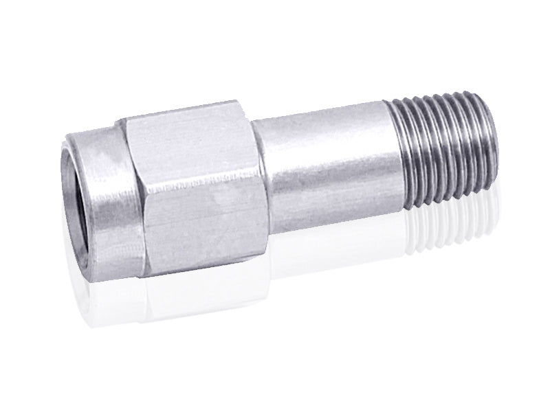 3/8" NPT Extension Silver Male To Female AF372-06S - Aeroflow
