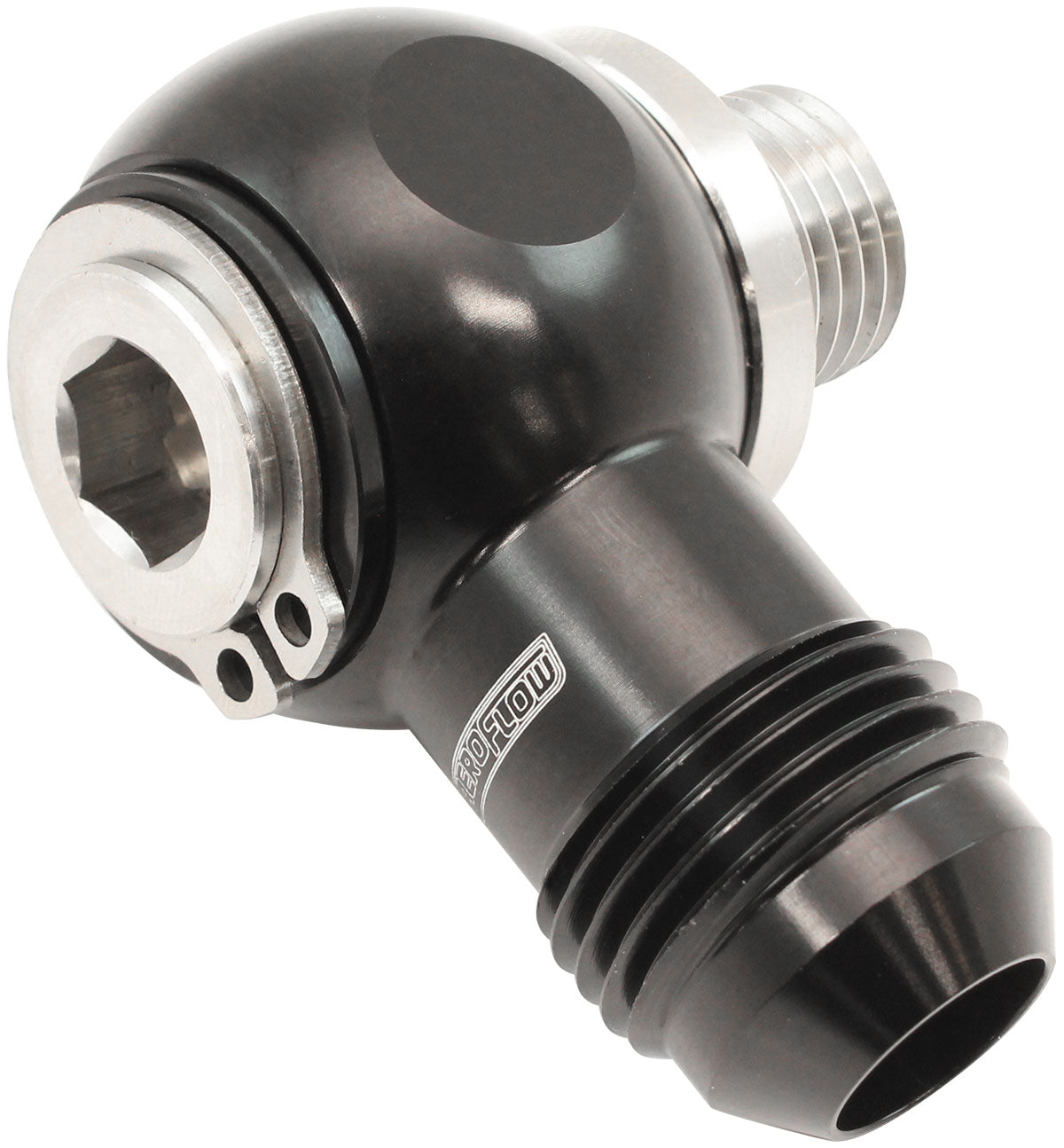 1/4" NPT Banjo Kit -8AN S/S Bolt Adapter Black Alloy AF392-08-04 - Aeroflow