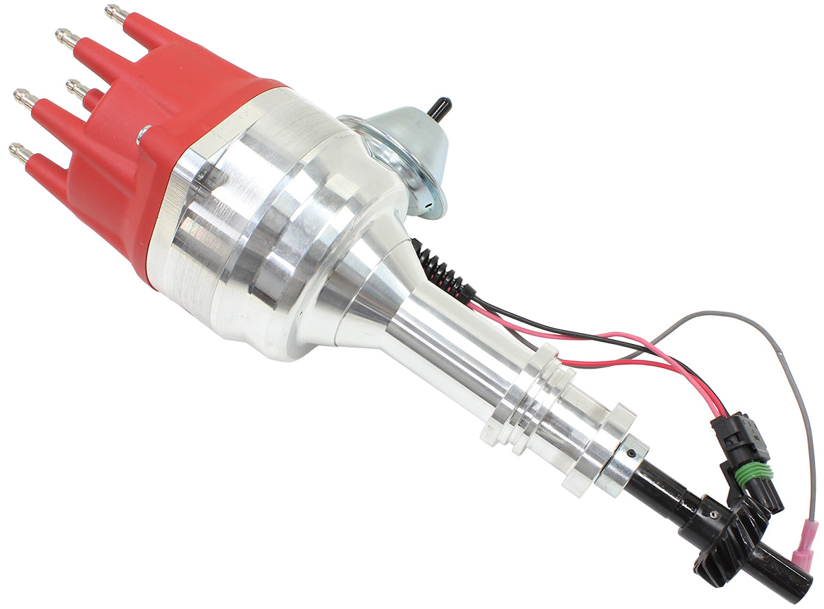 Ford 302 351C 429 460 Ready To Run, Vac Advance Red Cap Dist - AF4010-8350 AF4010-8350R - Aeroflow